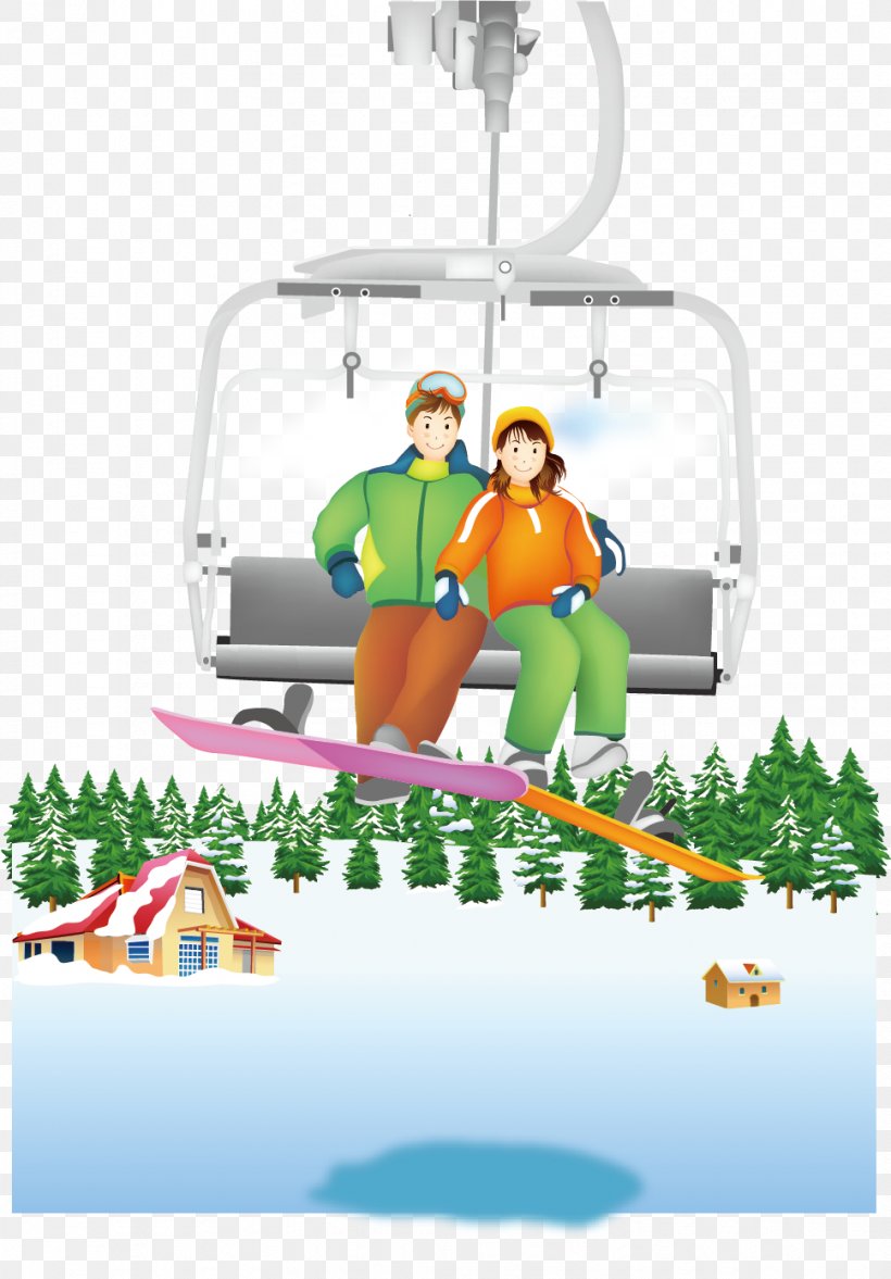 Skiing Winter Illustration, PNG, 969x1391px, Skiing, Clip Art, Illustration, Painting, Product Design Download Free