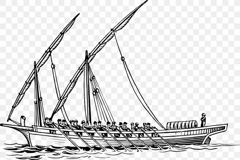Brigantine Boating Sailboat Clip Art, PNG, 2400x1604px, Brigantine, Baltimore Clipper, Barque, Black And White, Boat Download Free