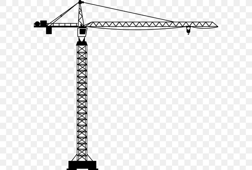 Crane Architectural Engineering Clip Art, PNG, 600x554px, Crane, Architectural Engineering, Black And White, Body Jewelry, Dock Download Free