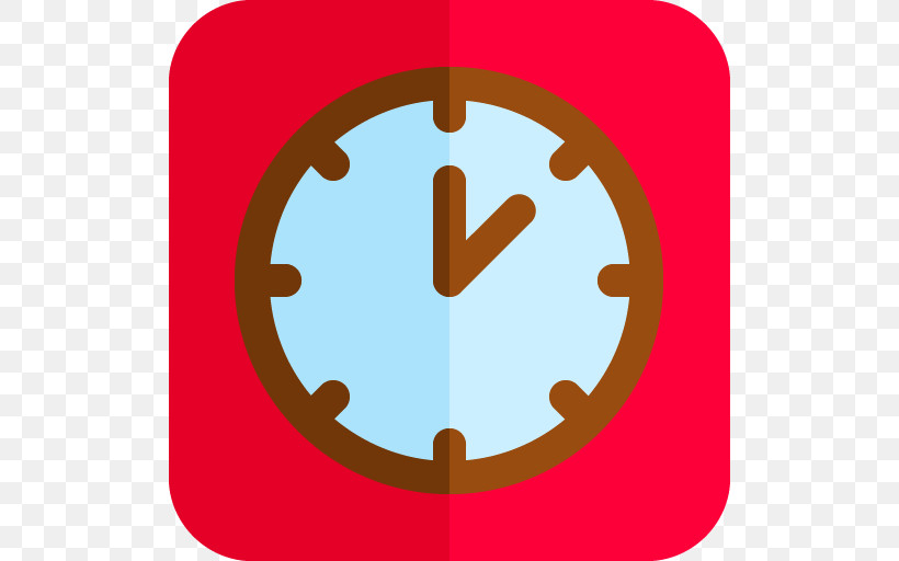 Red Clock Circle Furniture Home Accessories, PNG, 512x512px, Red, Circle, Clock, Furniture, Home Accessories Download Free
