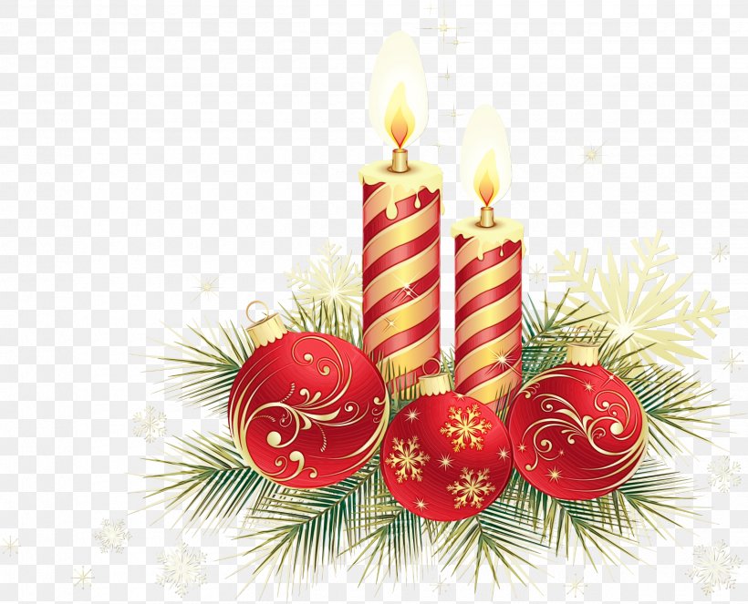 Christmas Decoration, PNG, 2500x2023px, Watercolor, Candle, Christmas, Christmas Decoration, Christmas Eve Download Free