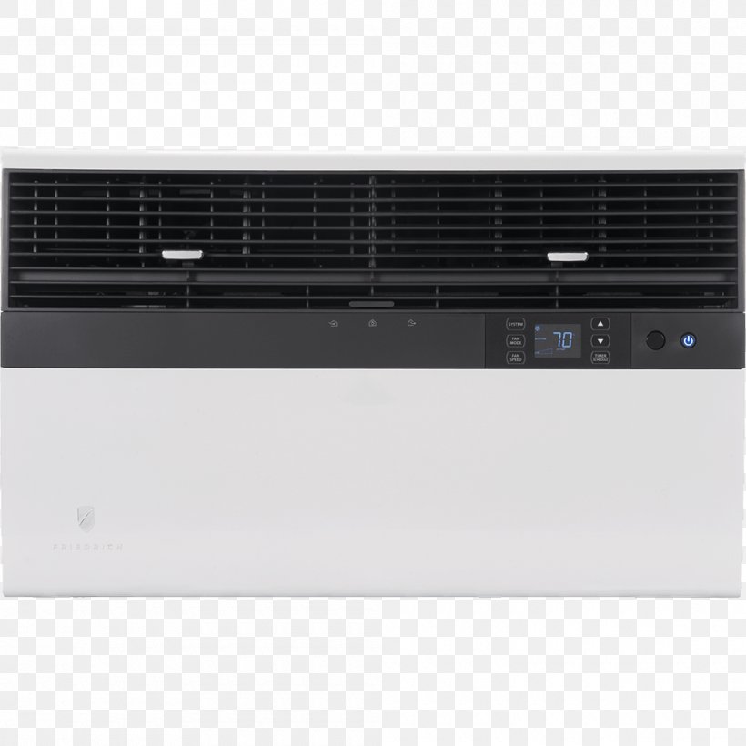 Friedrich Air Conditioning Seasonal Energy Efficiency Ratio British Thermal Unit Heat Pump, PNG, 1000x1000px, Air Conditioning, Amplifier, British Thermal Unit, Electronic Device, Electronics Download Free