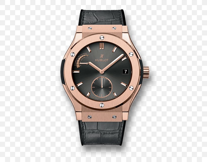 Hublot Classic Fusion Power Reserve Indicator Chronograph Watch, PNG, 505x640px, Hublot, Automatic Watch, Blue, Brand, Brown Download Free