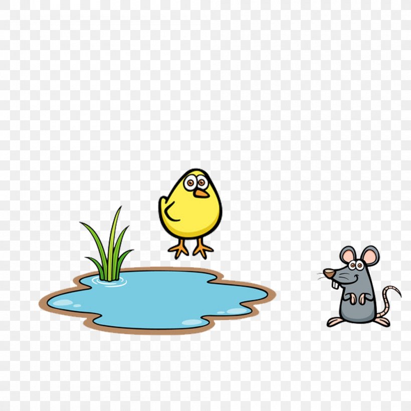 Pond Download Cartoon, PNG, 1000x1000px, Pond, Animation, Beak, Bird, Cartoon Download Free