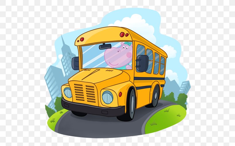 Kids School Bus Adventure Bus Driver, PNG, 512x512px, Bus, Android, Automotive Design, Brand, Bus Driver Download Free