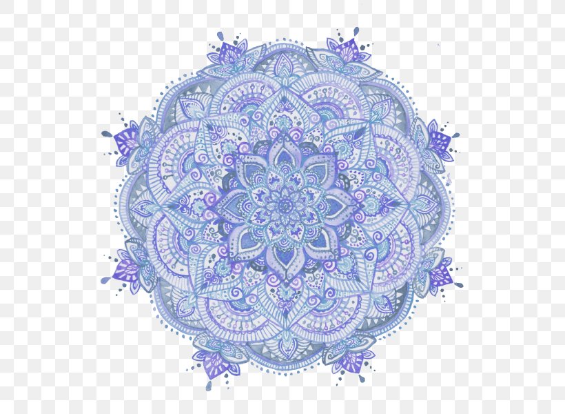 Mandala Watercolor Painting Blue-green, PNG, 592x600px, Mandala, Art, Blue, Blue And White Porcelain, Bluegreen Download Free