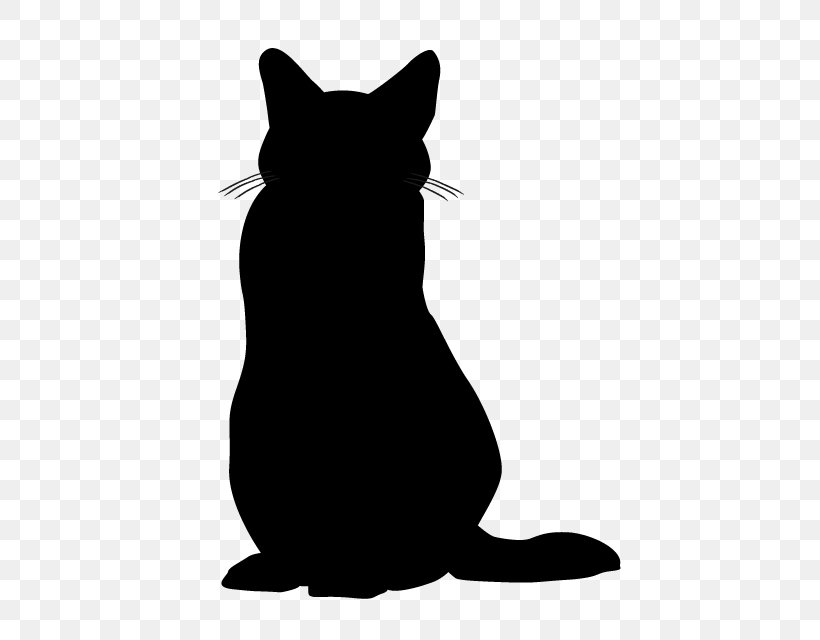 Cat Silhouette Clip Art, PNG, 640x640px, Cat, Animal, Black, Black And White, Black Cat Download Free