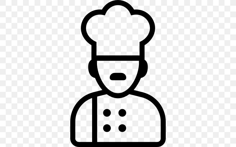 Chef's Uniform Cooking Restaurant Clip Art, PNG, 512x512px, Chef, Area, Baking, Black, Black And White Download Free