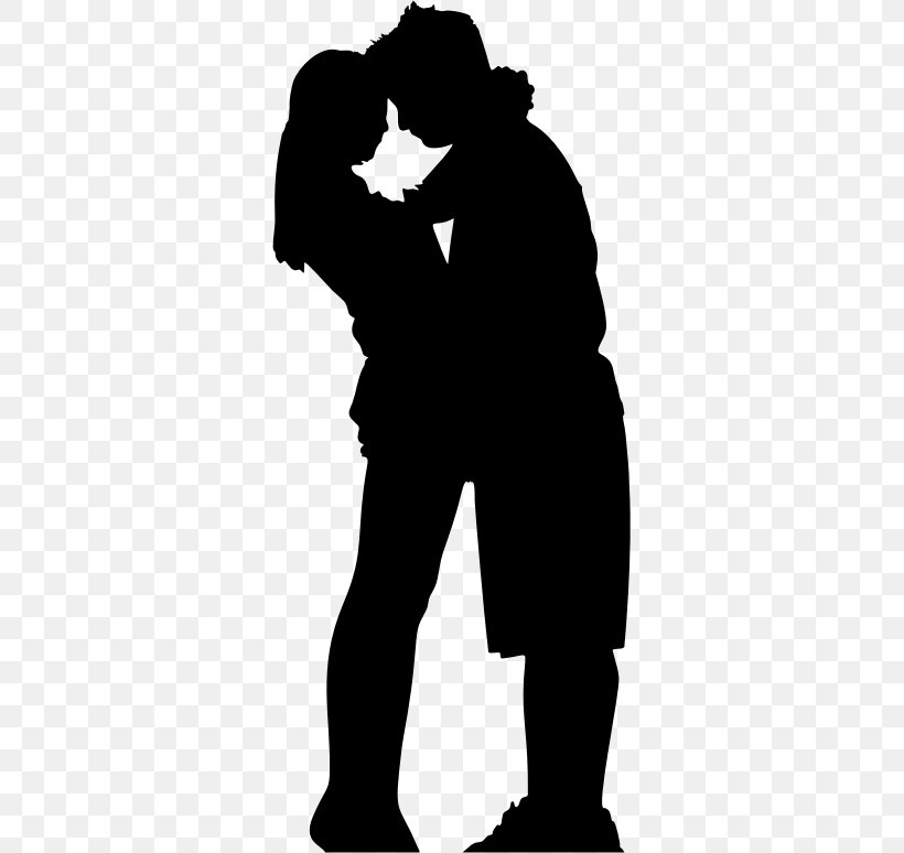 Hug Silhouette Clip Art, PNG, 325x774px, Hug, Black, Black And White, Bride, Couple Download Free