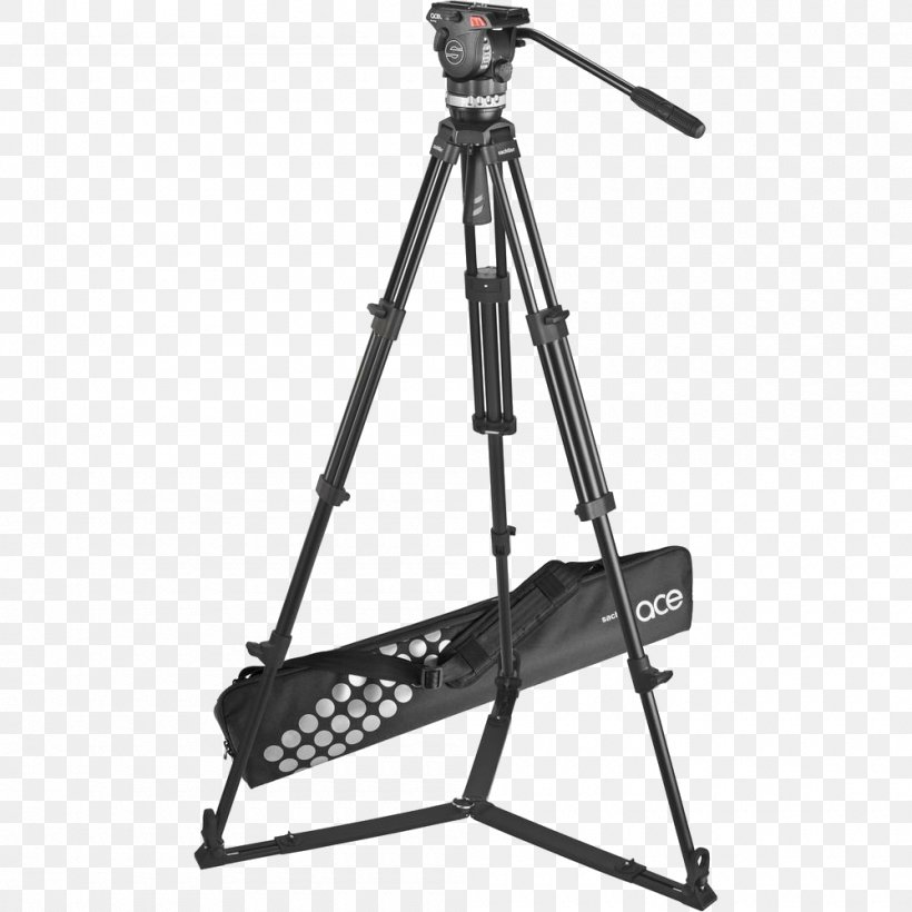 Sachtler 1001 Ace M MS System With Ace M Fluid Head Tripod Camera Sachtler System ACE L GS CF Hardware/Electronic, PNG, 1000x1000px, Tripod, Black, Camcorder, Camera, Camera Accessory Download Free