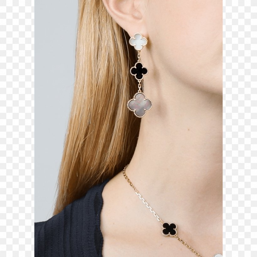 Earring Van Cleef & Arpels Jewellery Necklace Alhambra, PNG, 1070x1070px, Earring, Alhambra, Brown Hair, Chain, Charms Pendants Download Free