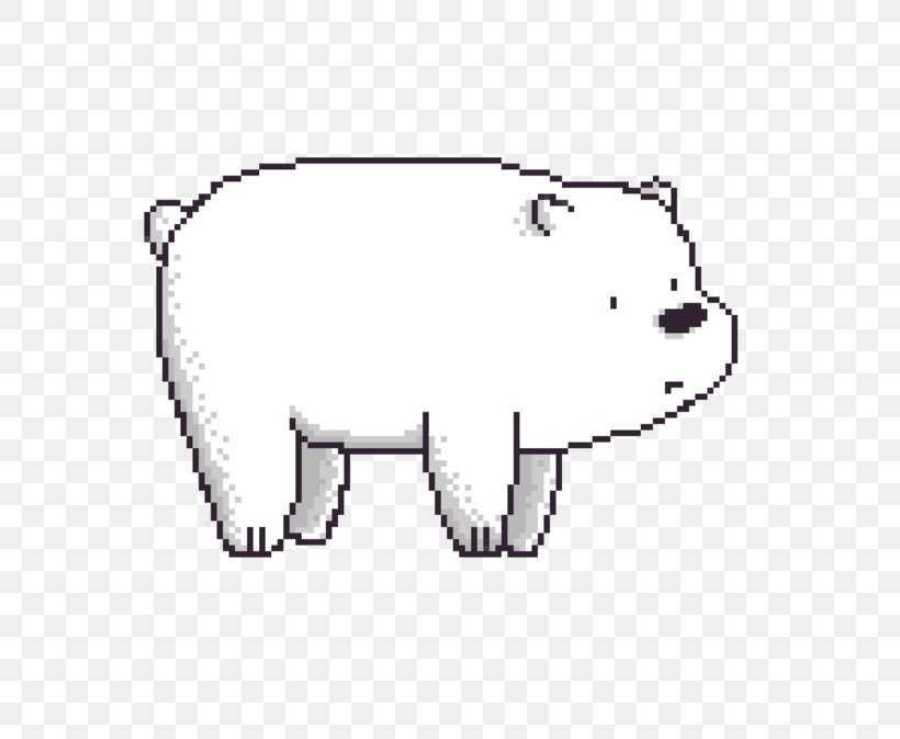 Polar Bear PowerVocab Word Game Pixel Art Clip Art, PNG, 800x673px, Bear, Black, Black And White, Canidae, Carnivoran Download Free