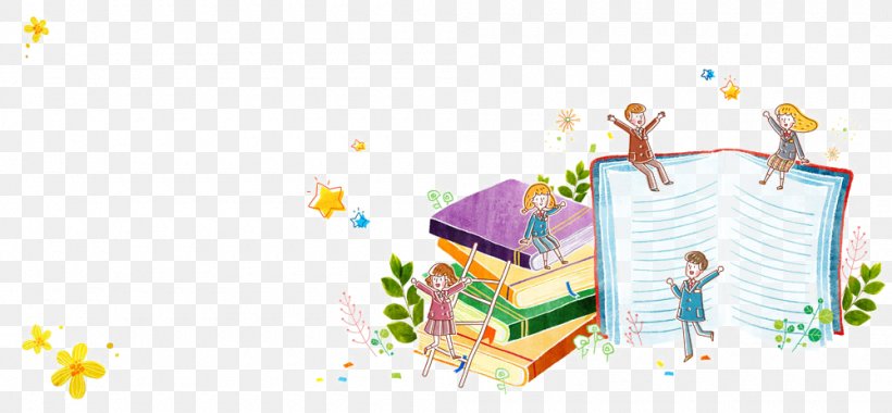 Book Cartoon Painting Illustration, PNG, 1000x464px, Book, Area, Art, Cartoon, Child Download Free
