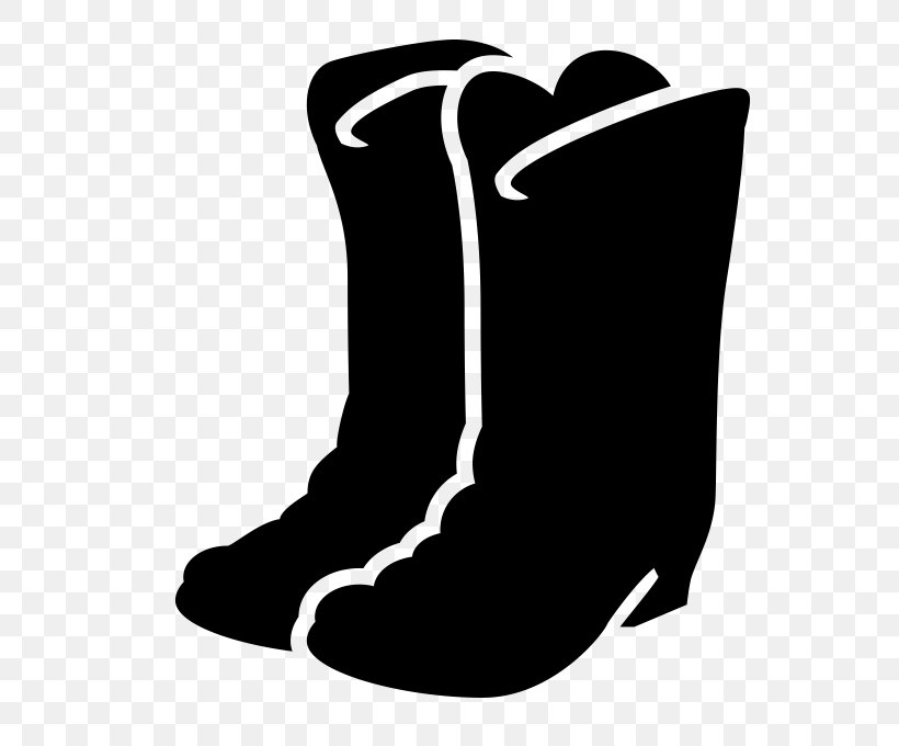 Cowboy Boot Cowboy Hat Footwear Shoe, PNG, 680x680px, Boot, Black, Black And White, Clothing, Clothing Accessories Download Free