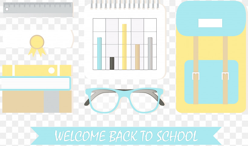 Glasses, PNG, 3000x1773px, Welcome Back To School, Back To School, Glasses, Line, Logo Download Free