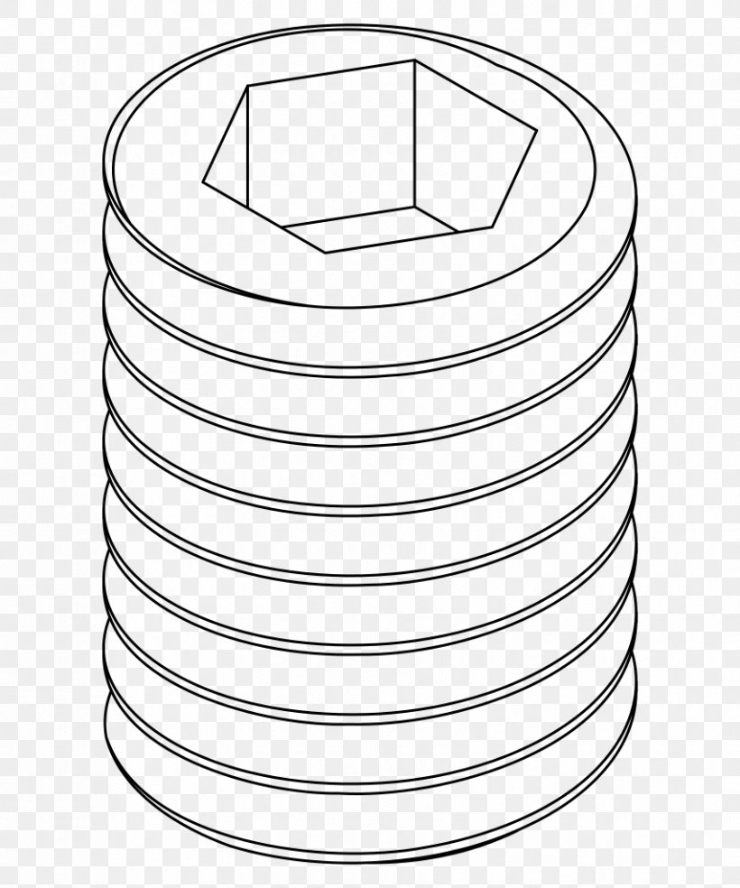 Set Screw Bolt Screw Thread Lead, PNG, 853x1024px, Set Screw, Area, Black And White, Bolt, Cylinder Download Free