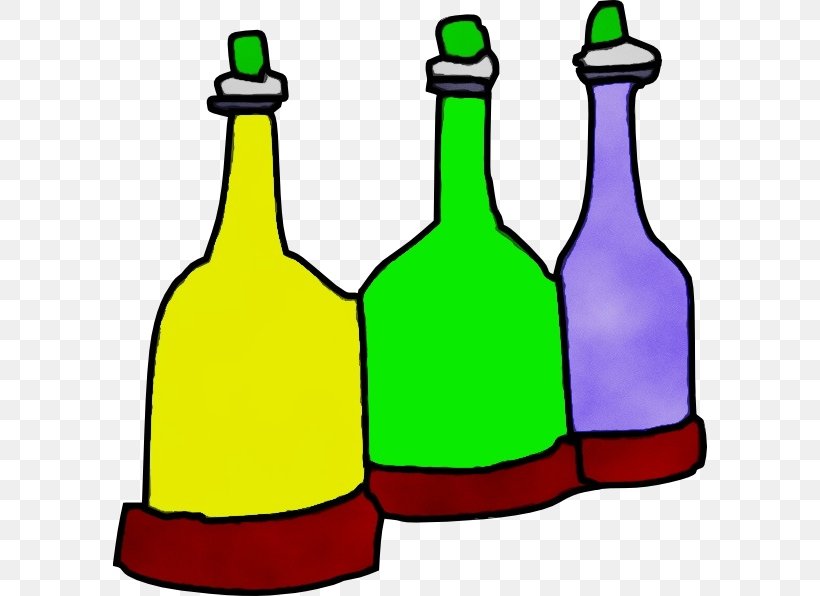Glass Bottle Meter, PNG, 594x596px, Watercolor, Alcohol, Beer Bottle, Bottle, Drink Download Free