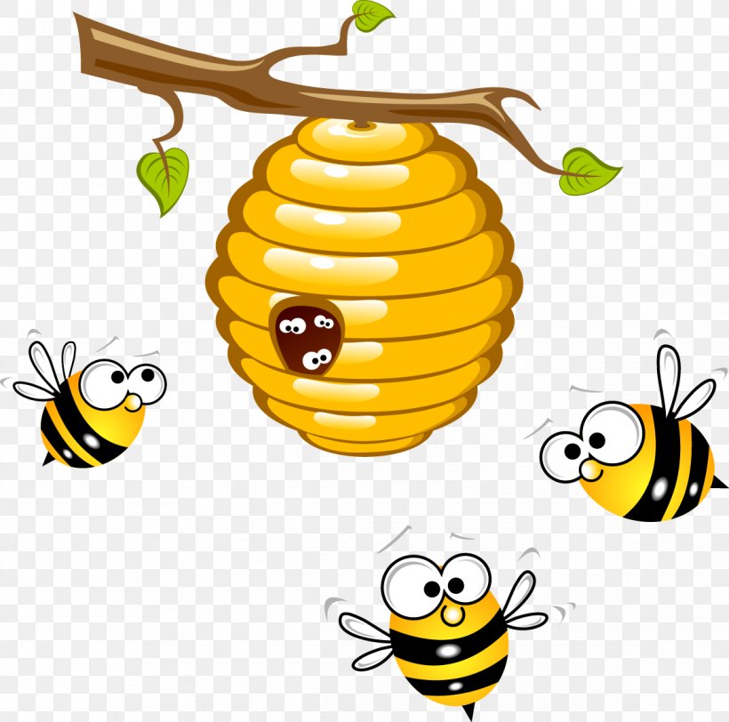 Beehive Honey Bee Clip Art, PNG, 1165x1155px, Bee, Beehive, Bumblebee, Cartoon, Copyright Download Free