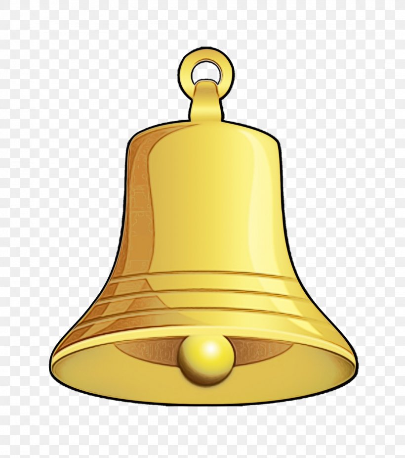 Bell Ghanta Handbell Brass Yellow, PNG, 1531x1730px, Watercolor, Bell, Brass, Ghanta, Handbell Download Free