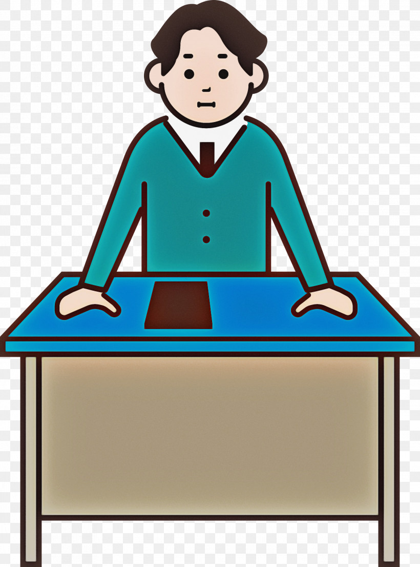 Teacher Desk Male, PNG, 2223x3000px, Teacher, Behavior, Desk, Education, Furniture Download Free