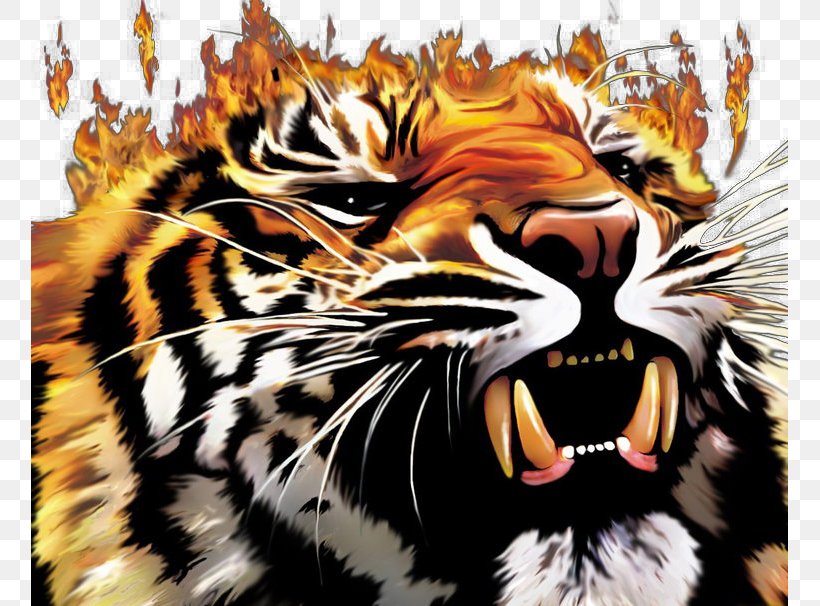 Tiger Fire Cat Lion Wallpaper, PNG, 757x606px, Cat, Bengal Tiger, Big Cat, Big Cats, Black Tiger Download Free