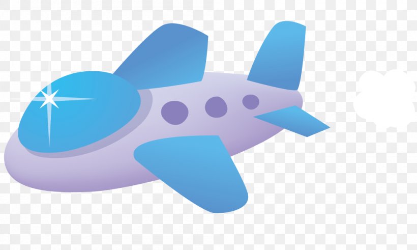 Airplane Blue Cartoon Aircraft, PNG, 1000x600px, Airplane, Air Travel, Aircraft, Blue, Cartoon Download Free