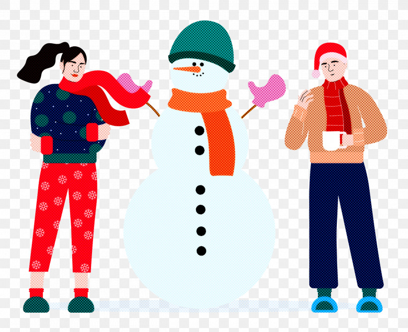 Christmas Winter Snowman, PNG, 2500x2039px, Christmas, Character, Christmas Day, Christmas Ornament M, Doodle Download Free