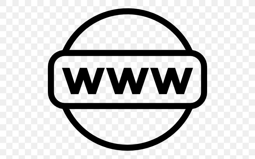 World Wide Web, PNG, 512x512px, Icon Design, Area, Black And White, Brand, Logo Download Free