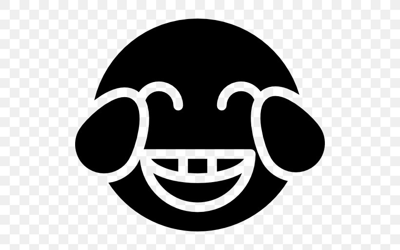 Smiley Emoticon Laughter, PNG, 512x512px, Smiley, Black, Black And White, Crying, Emoticon Download Free