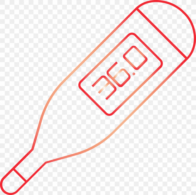 Line, PNG, 3000x2989px, Thermometer, Covid, Fever, Line, Paint Download Free