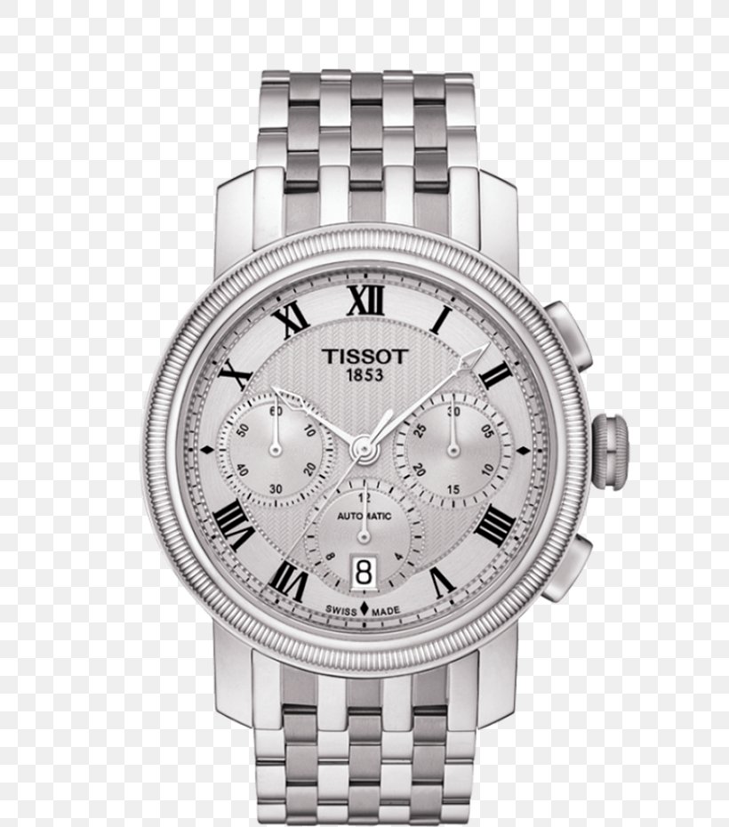 Tissot Chronograph Automatic Watch Valjoux, PNG, 750x930px, Tissot, Automatic Watch, Bracelet, Brand, Chronograph Download Free