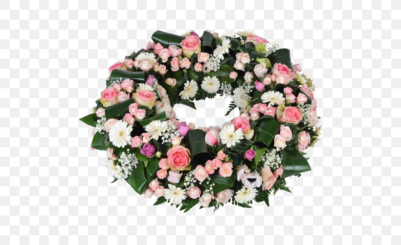 Wreath Flower Bouquet Cut Flowers Mourning, PNG, 500x500px, Wreath, Artificial Flower, Burial, Crown, Cut Flowers Download Free