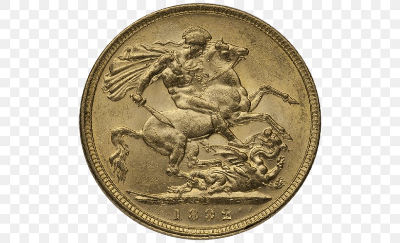Coin Gold Sovereign Baldwin's Of St. James's Numismatics, PNG, 500x500px, Coin, Ancient History, Auction, Benedetto Pistrucci, Brass Download Free