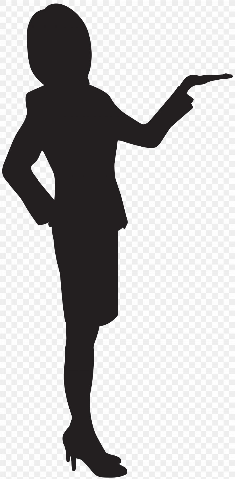 Silhouette Woman Clip Art, PNG, 3936x8000px, Silhouette, Arm, Art Museum, Black And White, Cloud Computing Download Free