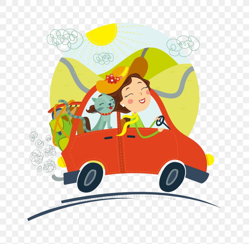 Clip Art Car Cat Driving Illustration, PNG, 804x804px, Car, Animated Cartoon, Art, Cartoon, Cat Download Free