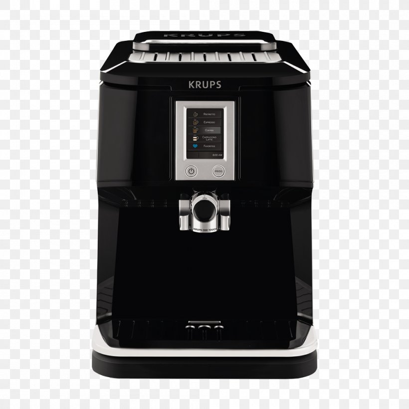 Krups EA850B, PNG, 1000x1000px, Coffee, Cafeteira, Coffeemaker, Drip Coffee Maker, Espresso Download Free