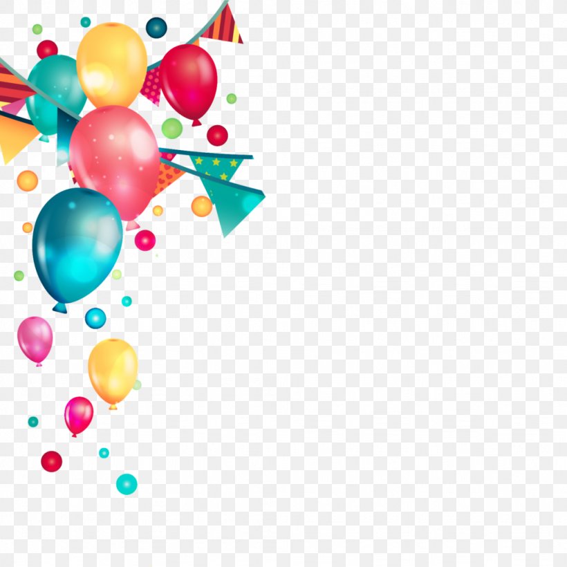 Balloon Birthday Party Clip Art, PNG, 1024x1024px, Balloon, Birthday, Confetti, Greeting Note Cards, Party Download Free