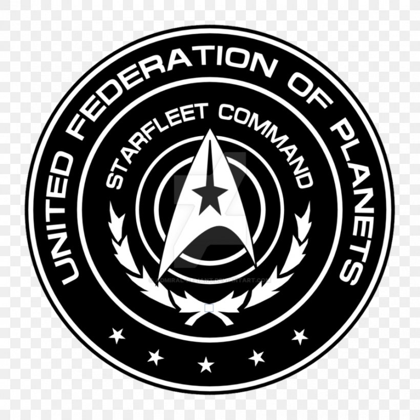 Logo Star Trek: Starfleet Command Starfleet Official, PNG, 894x894px, Logo, Area, Badge, Black And White, Brand Download Free