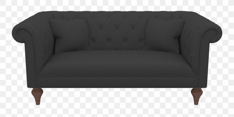 Loveseat Couch Wing Chair Furniture, PNG, 1000x500px, Loveseat, Bed, Black, Chair, Couch Download Free