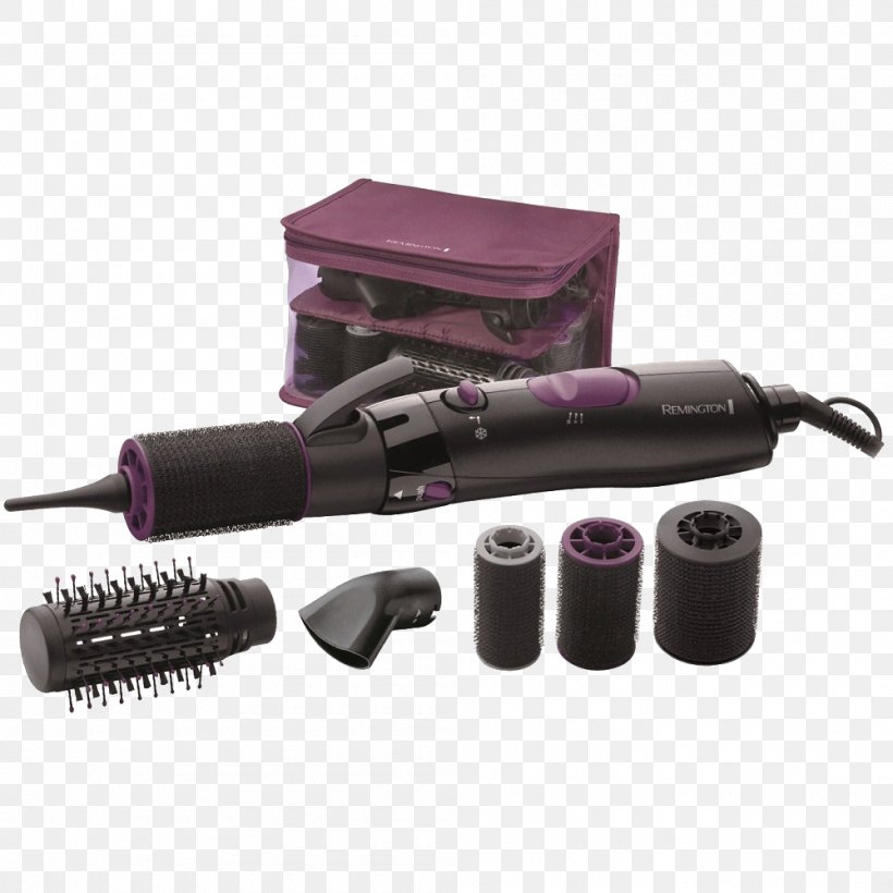 Remington AS7055 Big Style Warmluftstyler Hair Iron Hairstyle Hair Roller, PNG, 1000x1000px, Hair Iron, Black, Black Hair, Brush, Capelli Download Free