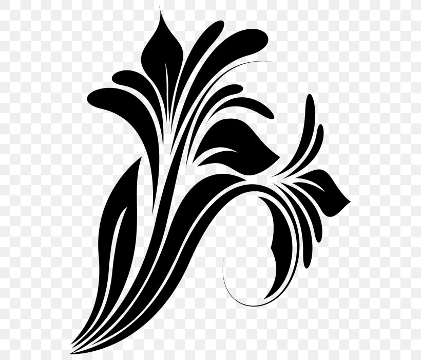 Vector Graphics Floral Design Illustration Clip Art, PNG, 700x700px, Floral Design, Art, Black, Blackandwhite, Botany Download Free