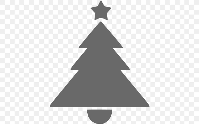 Christmas Tree Christmas Day Gift Clip Art, PNG, 512x512px, Christmas Tree, Black And White, Christmas Day, Christmas Decoration, Christmas Gift Download Free
