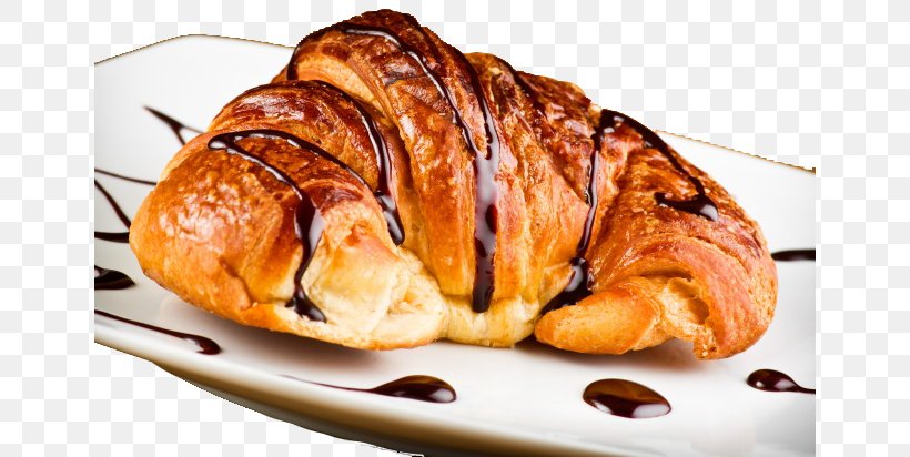 Croissant Pain Au Chocolat Milk Breakfast Chocolate, PNG, 650x412px, Croissant, American Food, Baked Goods, Bread, Breakfast Download Free