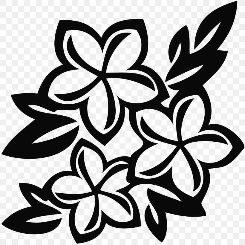 Flower White Floral Design Clip Art, PNG, 1000x1000px, Flower, Artwork, Black, Black And White, Blog Download Free