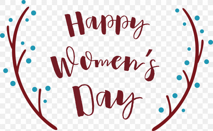 Happy Womens Day Womens Day, PNG, 3000x1858px, Happy Womens Day, Calligraphy, Geometry, Happiness, Heart Download Free