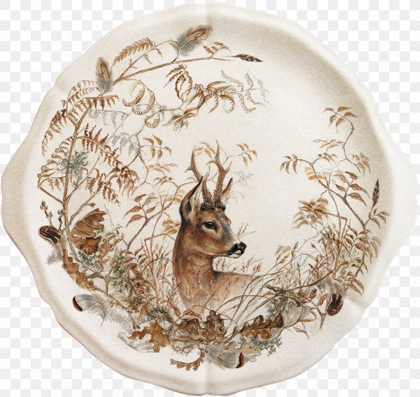 Plate Gien Tableware Porcelain Faience, PNG, 869x822px, Plate, Cafeteria, Ceramic, Deer, Dinnerware Set Download Free