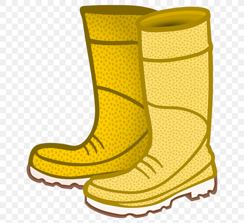 Footwear Yellow Boot Rain Boot Shoe, PNG, 750x750px, Footwear, Boot, Rain Boot, Shoe, Yellow Download Free