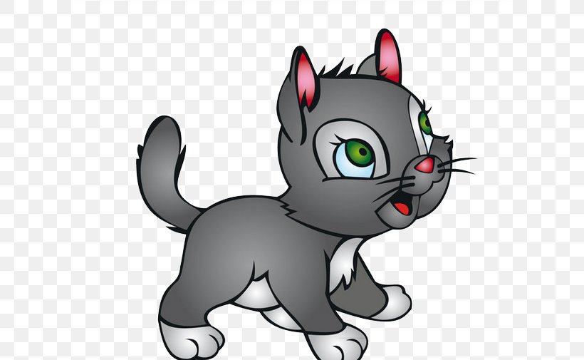 Kitten Cartoon Cuteness, PNG, 616x505px, Kitten, Animal, Black, Carnivoran, Cartoon Download Free