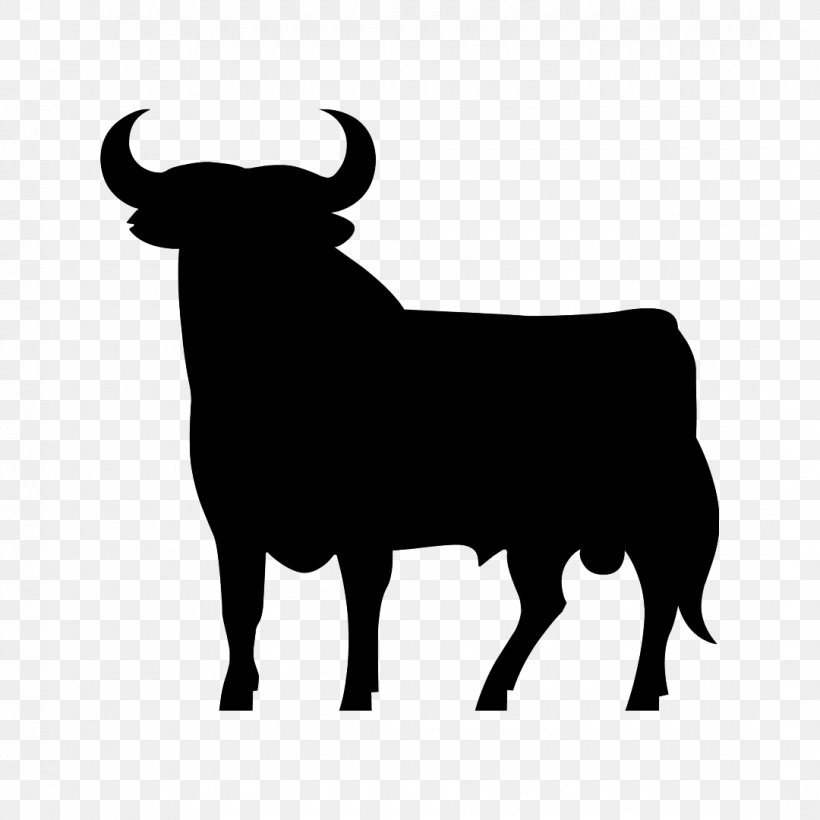 Spanish Fighting Bull Osborne Bull Sticker Clip Art, PNG, 1080x1080px, Spanish Fighting Bull, Aurochs, Black And White, Bull, Cattle Download Free