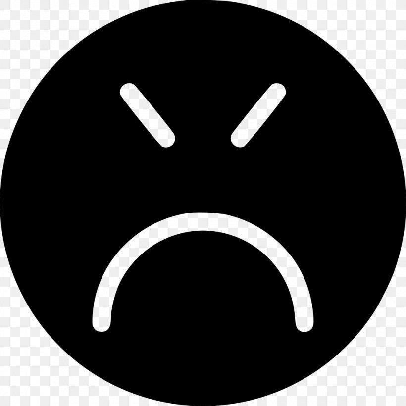 Emoticon Smiley Emoji Sadness, PNG, 980x980px, Emoticon, Black And White, Email, Emoji, Emotion Download Free